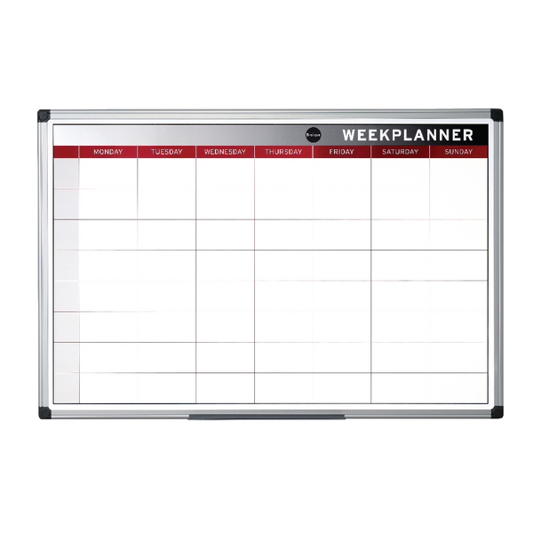 Bi-Office Magnetic Week Planner 900x600mm