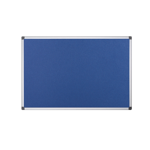 Bi-Office Flame Resistant Notice Board Blue 600x900mm