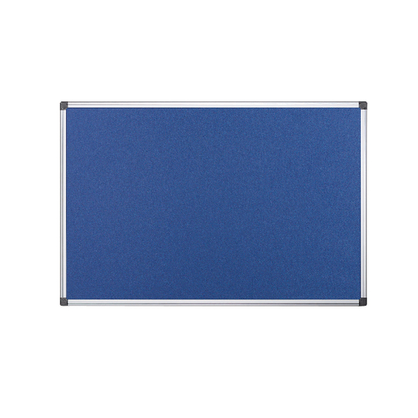 Bi-Office Flame Resistant Notice Board Blue 1200x900mm