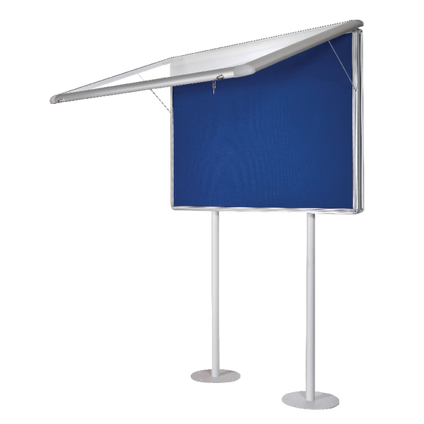 Bi-Office External Post Mounted Glazed Case Sunken Post 15xA4