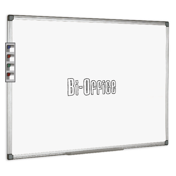 Bi-Office Whiteboard 900x600mm Aluminium Frame