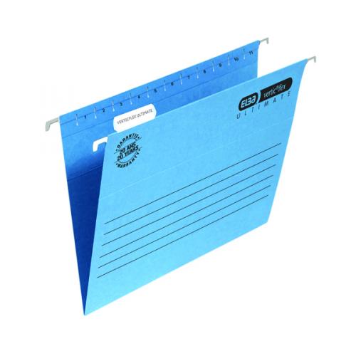 Elba Suspension File Manilla Foolscap Blue [Pack of 25]