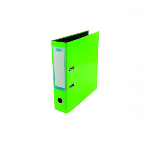 Elba Lever Arch File Laminated 70mm A4 Green