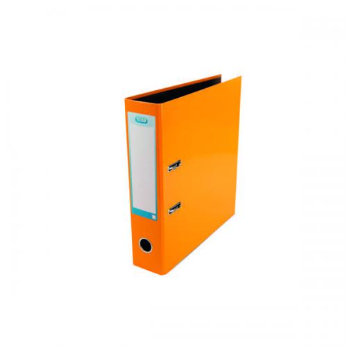 Elba Lever Arch File Laminated A4 70mm Orange
