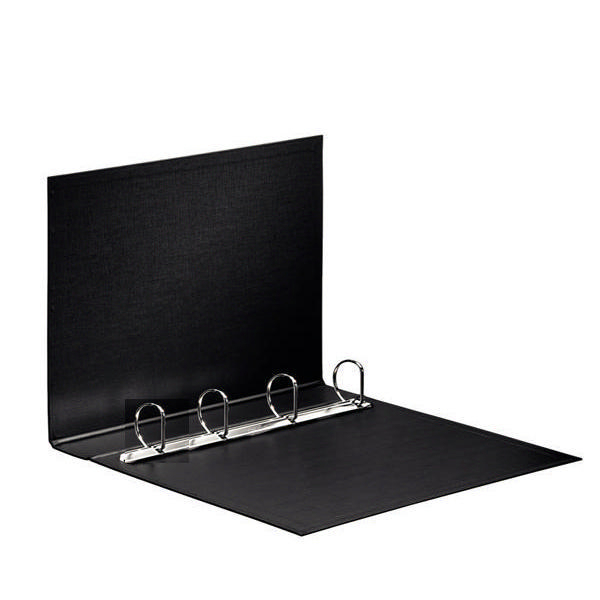 Elba Panorama Presentation Binder A4 4 D-Ring 40mm Black [Pack of 6]