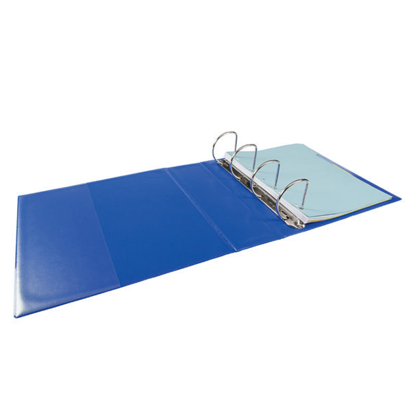 Elba A4 Panorama 65mm 4 D-Ring Presentation Binder Blue