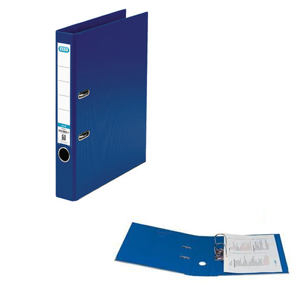 Elba Lever Arch File Plastic A4 Blue