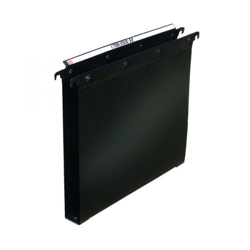 Elba Suspension File Polypropylene 30mm Foolscap Black [Pack of 25]