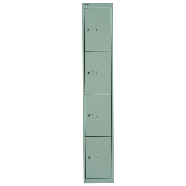 Bisley 4 Door Locker 457mm Goose Grey