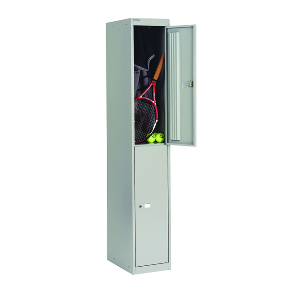 Bisley 2 Door Locker 305mm Goose Grey