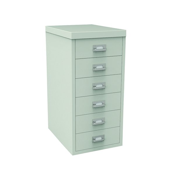 Bisley 6 Drawer Non-Lockable Multidrawer Grey
