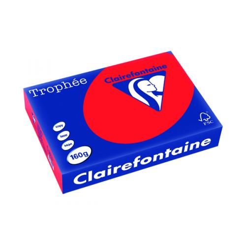 Trophee Card A4 160g Coral Red [Pack of 250]