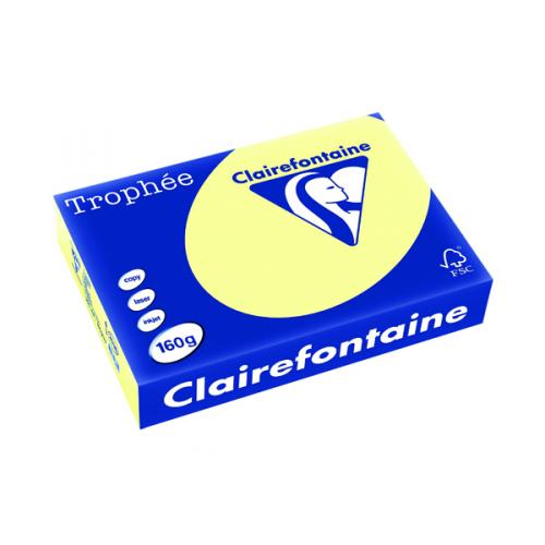 Trophee Card A4 160g Canary [Pack of 250]