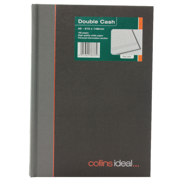 Collins Ideal Casebound Book A5 Double Cash