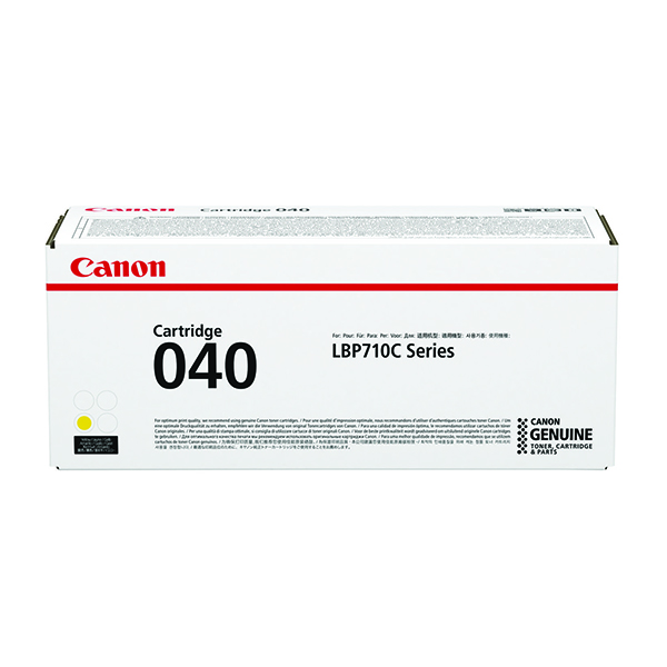 Canon 040 Yellow Standard Yield Toner Cartridge 0454C001
