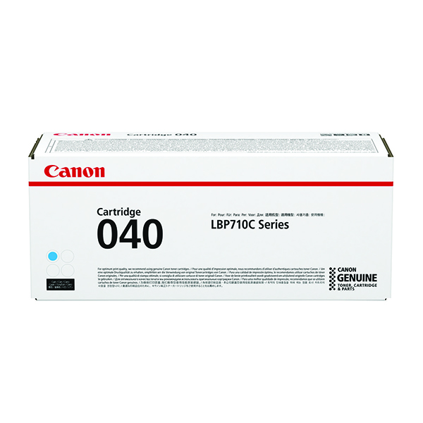 Canon 040 Cyan Standard Yield Toner Cartridge 0458C001
