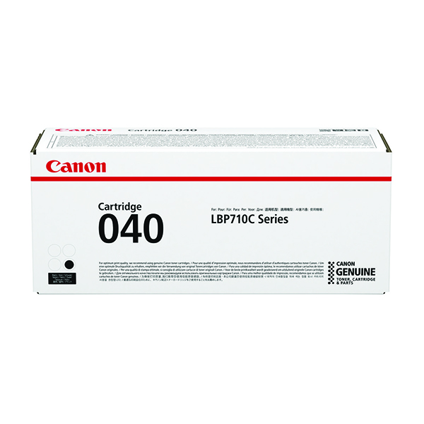 Canon 040 Black Standard Yield Toner Cartridge 0460C001