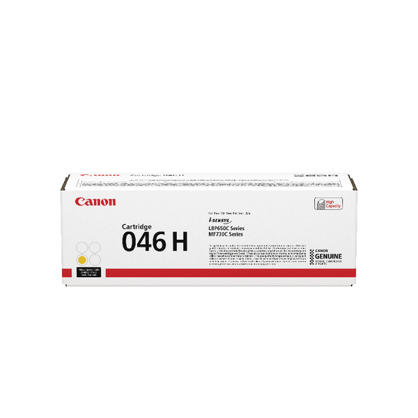 Canon 046 Yellow Laser Printer Toner High Yield 1251C002