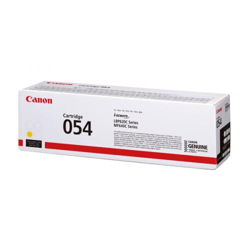 Canon 054 Laser Toner Cartridge Yellow [Capacity: 1,200 pages]