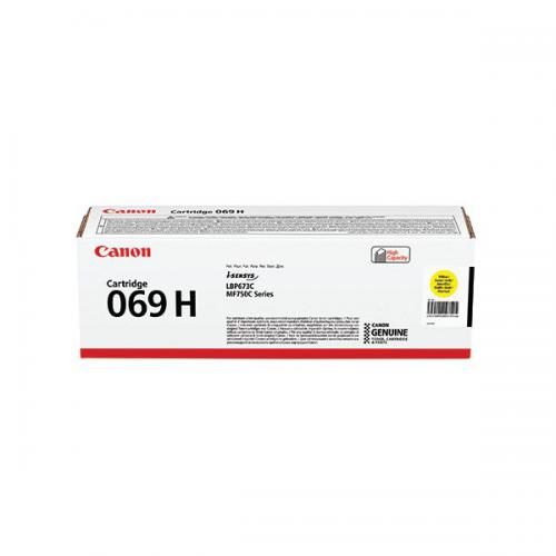 Canon 069 Laser Toner Cartridge Yellow High Yield 5095C002