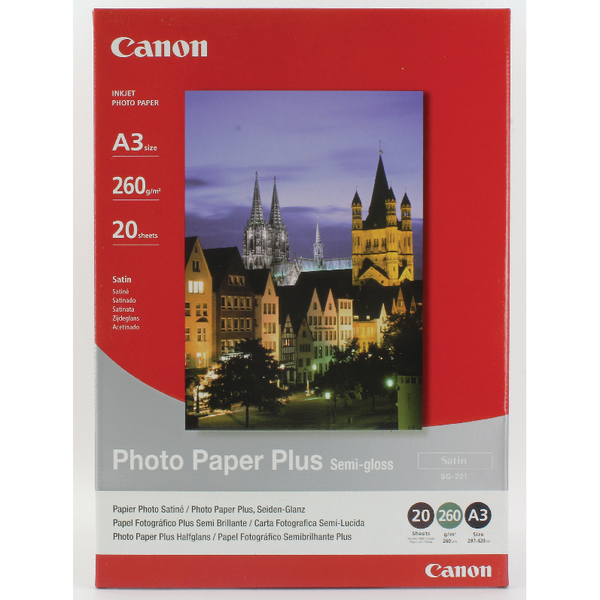 Canon SG201 A3 Semigloss Photo Paper [Pack of 20]