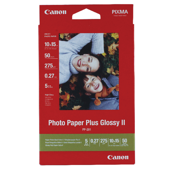 Canon PP201 Photo Paper 4x6 Inch [Pack of 50]