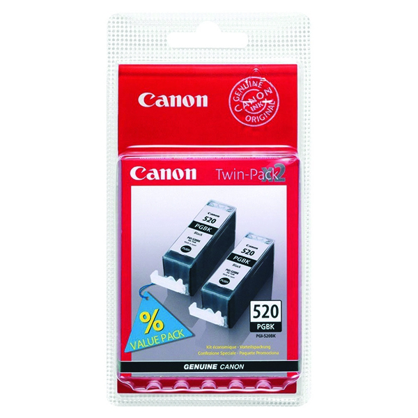 Canon PGI520BK Black Cartridges Twin Pack