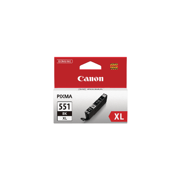 Canon CLI551XLBK Black High Capacity Inkjet Cartridge