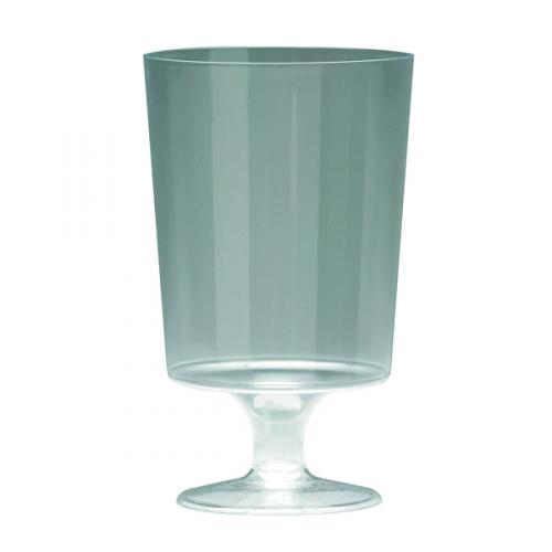 Plastic Stem Wine Glasses Clear 200ml [Pack of 10] 510032