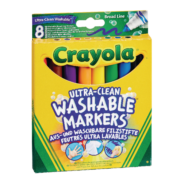 Crayola 8 Ultra Clean Washable Markers [Pack of 6x8] 588328E000