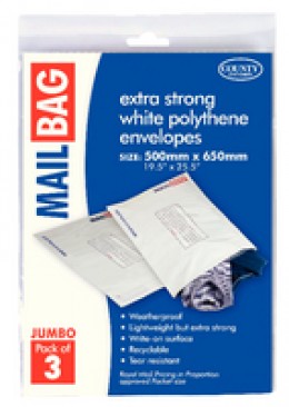 County Mail Bag Extra Large 500x650mm [Pack of 3x10]