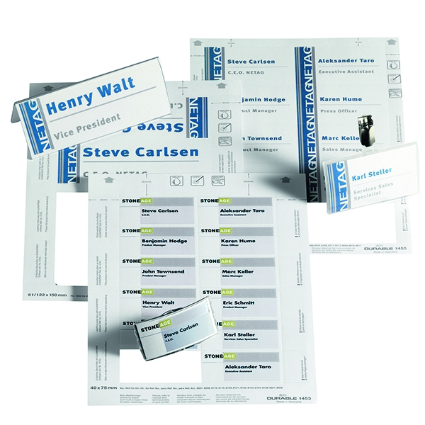 Durable Badgemaker Inserts 40x75mm [Pack of 240]