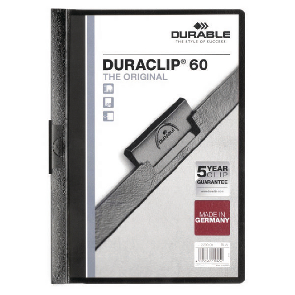 Duraclip File A4 6mm Black [Pack of 25]