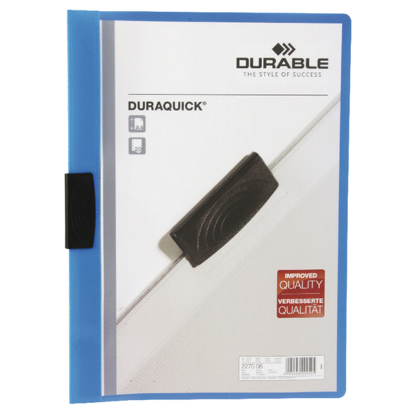Duraquick File A4 Blue [Pack of 20]