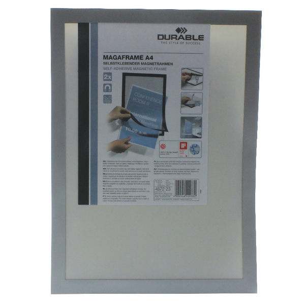 Durable Magaframe A4 Silver [Pack of 2]