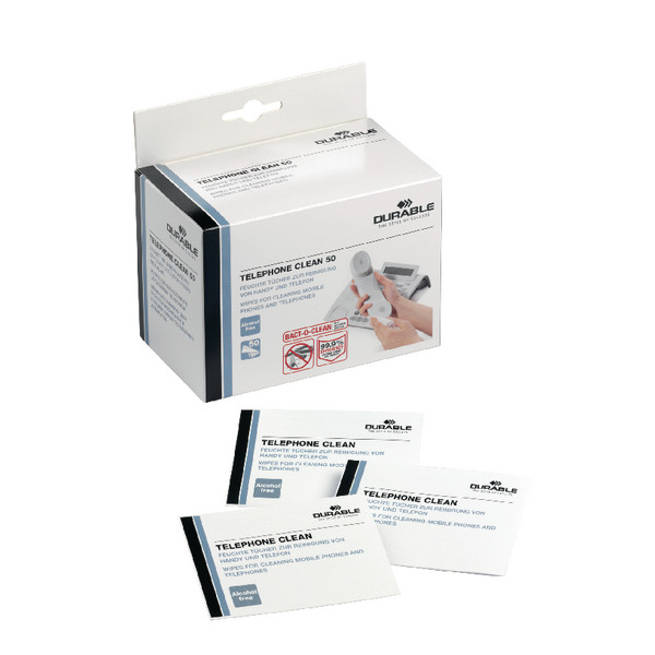 Durable Telephone Clean [Pack of 50]