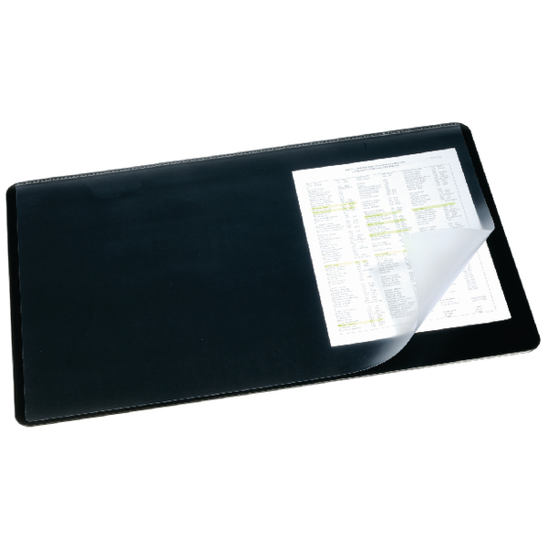Durable Desk Mat 400x530mm Clear and Black