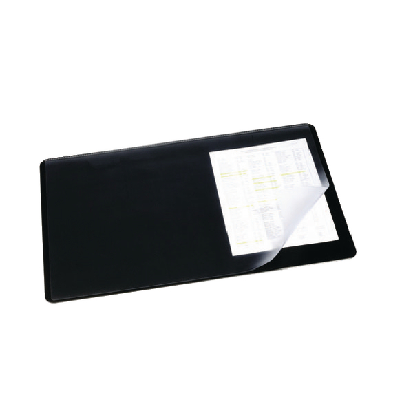 Durable Desk Mat 520x650mm Clear and Black