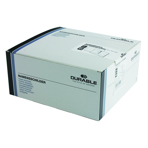 Durable Badge 55x90mm Crocodile Clip [Pack of 25]