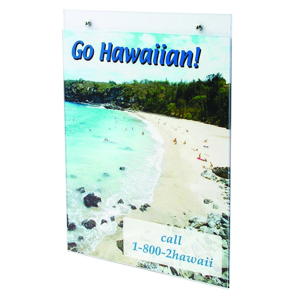 Deflecto Wall Sign Holder A5 Portrait Clear