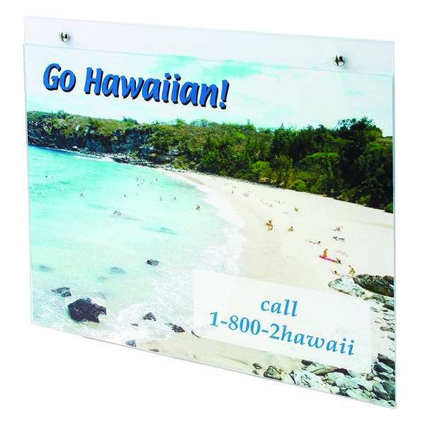 Deflecto Wall Sign Holder A3 Portrait Clear