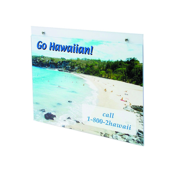 Deflecto Landscape Wall Sign Holder A3