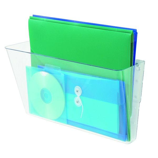 Deflecto Link Wall Pocket A4 Clear