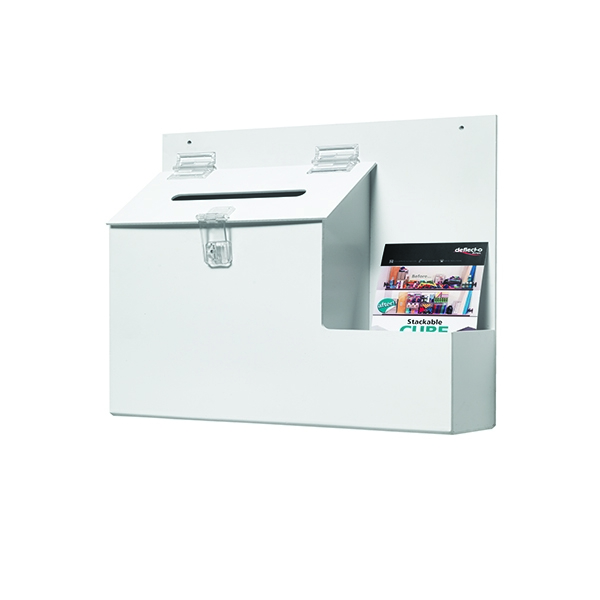 Deflecto Suggestion Box White