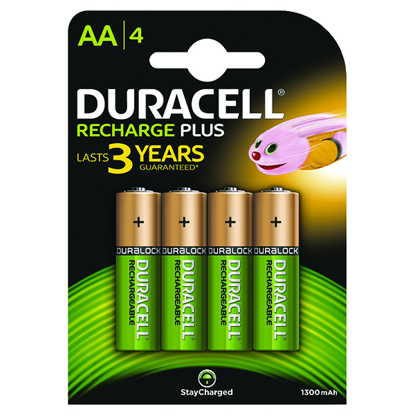 Duracell Stay Charged Entry AA Batteries [Pack of 4]