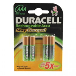 Duracell Stay Charged Premium AAA Batteries [Pack of 4]