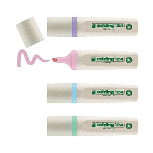 edding 24-4S EcoLine pastel colours set [Pack of 4]