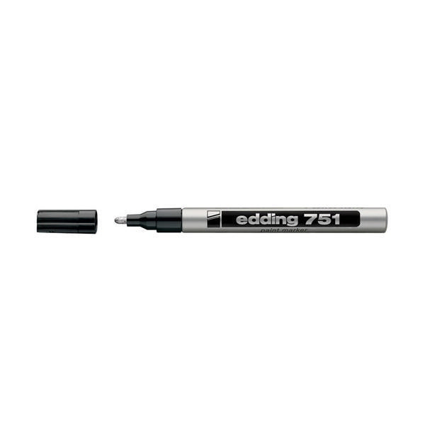 Edding 751 Paint Marker Silver [Pack of 10] 751054