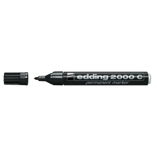 Edding 2000C Permanent Marker Black [Pack of 10] 2000C001