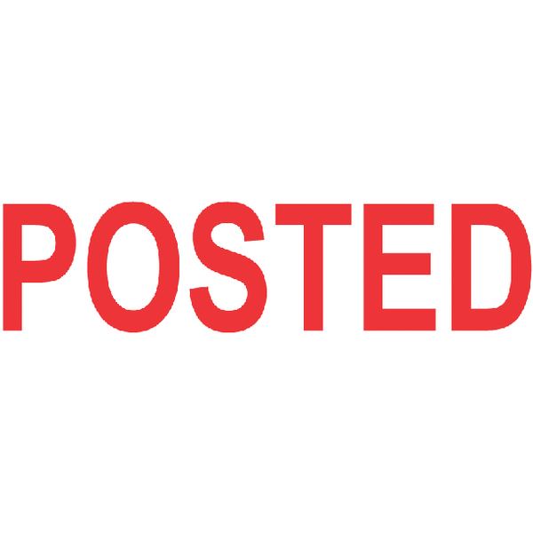 Colop P20 Stamp POSTED 37x13mm Red